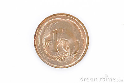 Old Australian One Cent Coin Stock Photo   Image  22677390