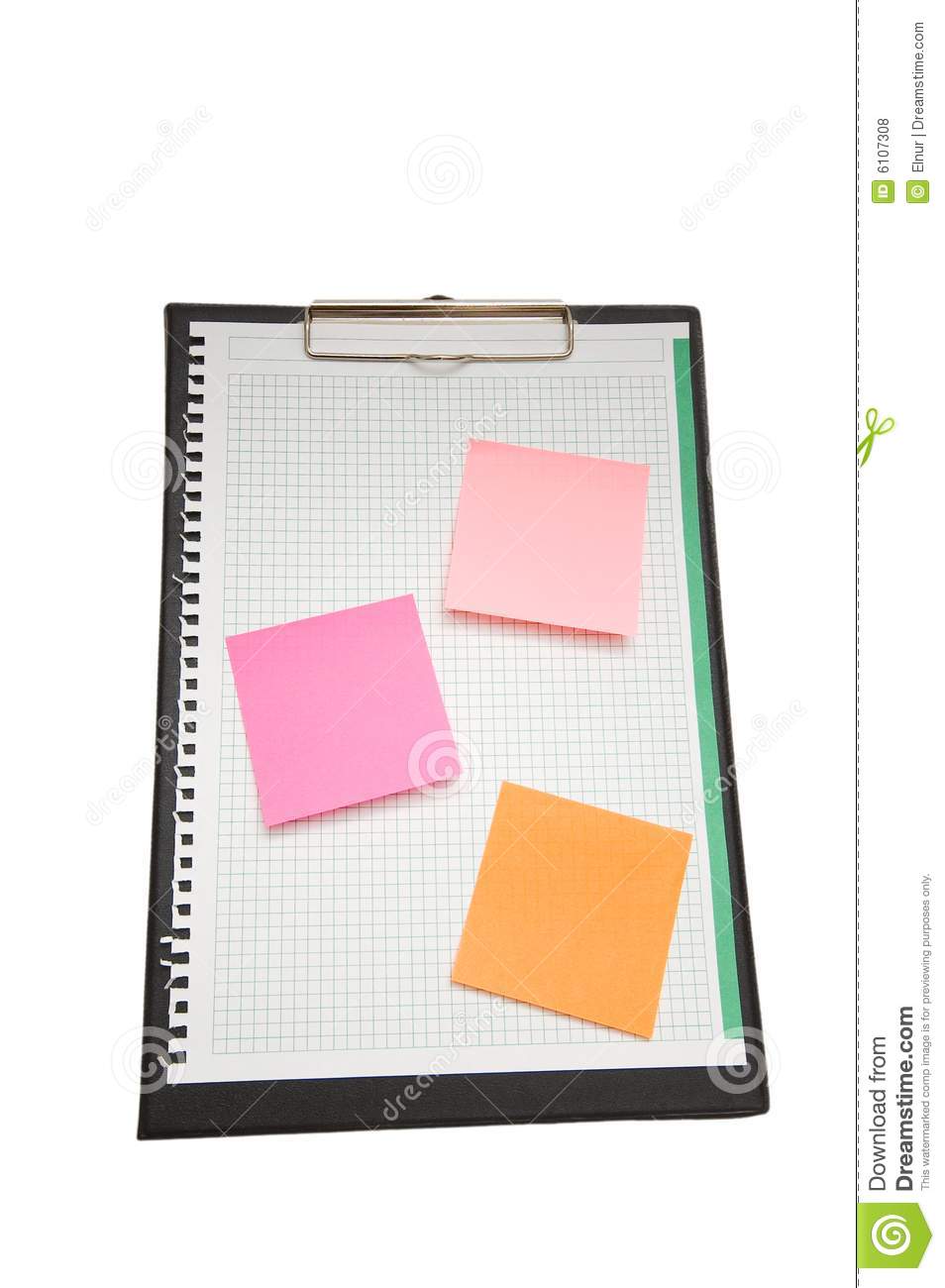 Open Binder With Post It Notes Royalty Free Stock Photos   Image