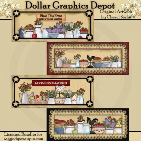 Prim Country Signs   Clip Art    1 00   Dollar Graphics Depot Quality    