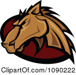 Red Mustang Clipart