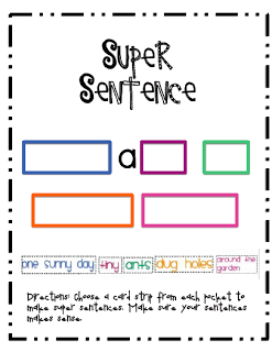 Sarah S First Grade Snippets  Super Sentences  With Two Freebies