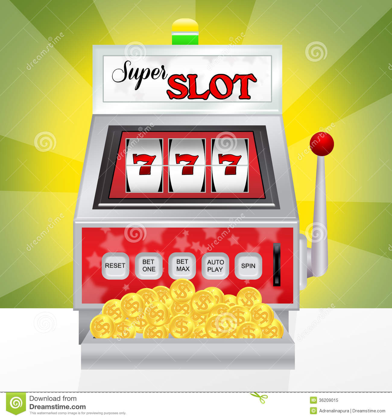 Slot Machine Royalty Free Stock Photo   Image  36209015