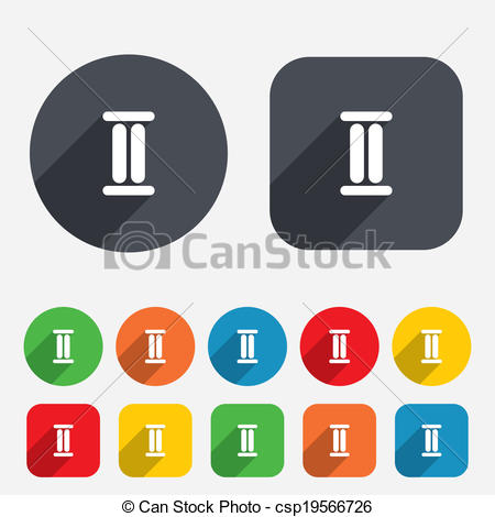 Stock Illustration   Roman Numeral Two Icon  Roman Number Two Sign