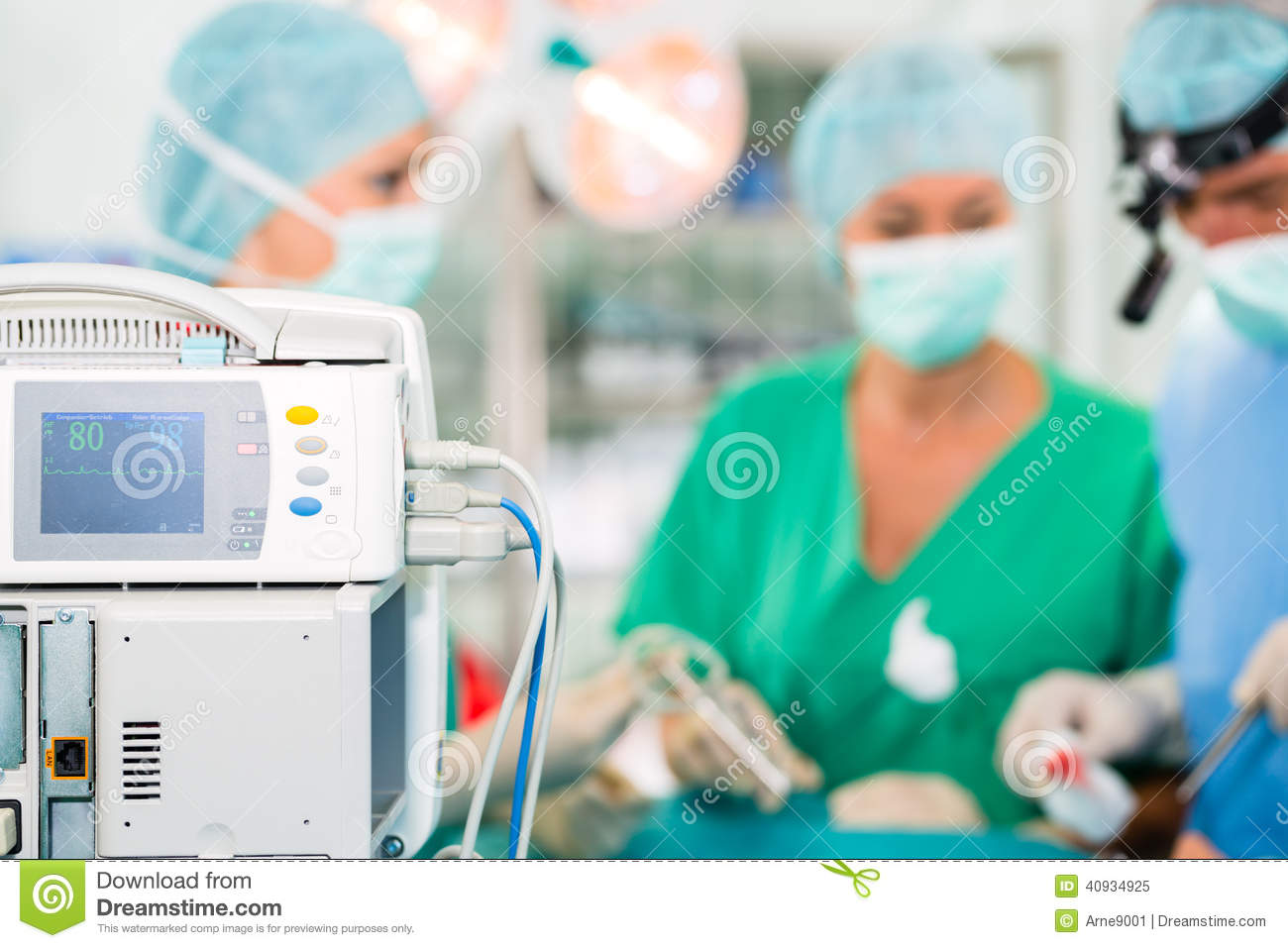 Surgeons In Operating Room Of Hospital Stock Photo   Image  40934925