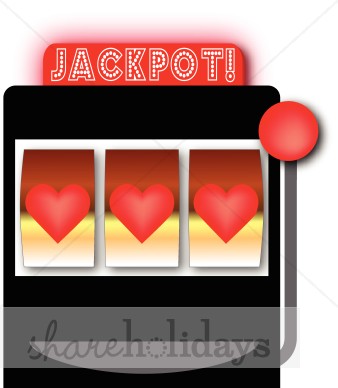 Valentine Slot Machine Clipart   Valentine S Day Clipart