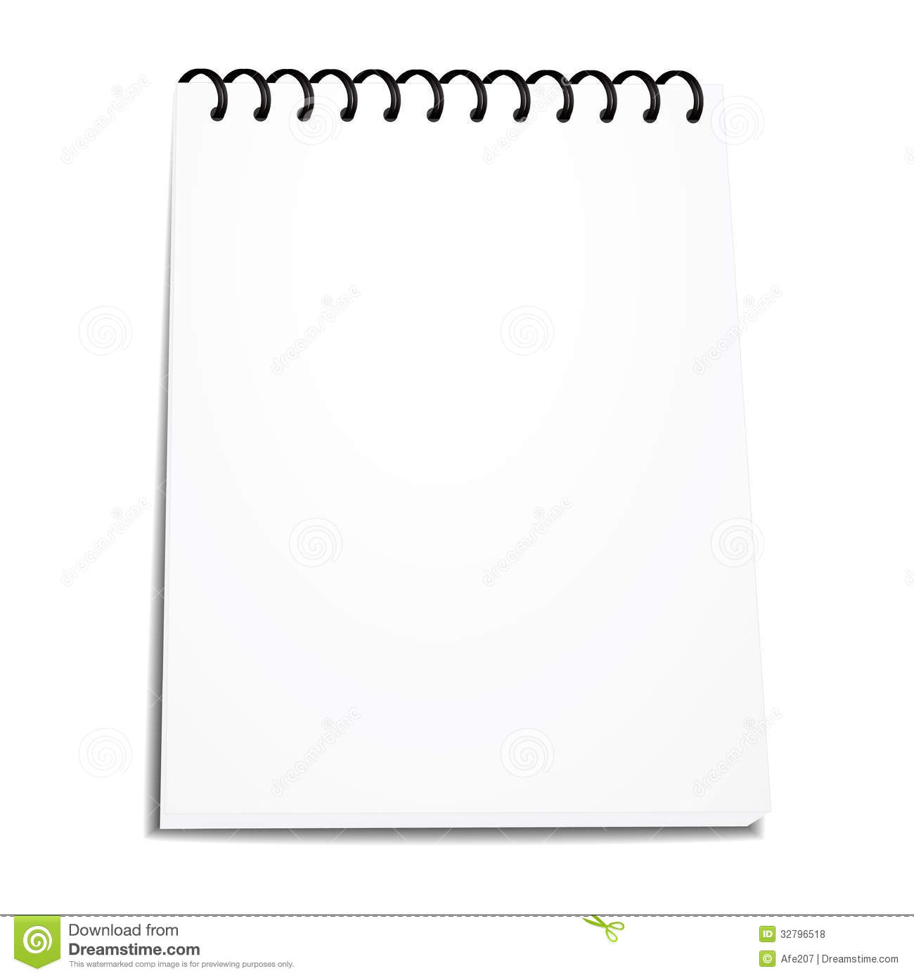 Vector Spiral Notebook Stack Of Ring Binder Isolated Royalty Free