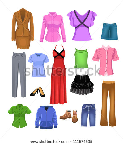 Women Clothes Stock Vector Illustration 111574535   Shutterstock