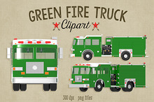 Yellow Fire Truck Commercial Clipart