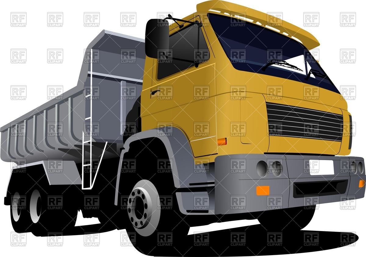 Yellow Tipper Truck  Dump Truck    Side Front 56051 Download Royalty