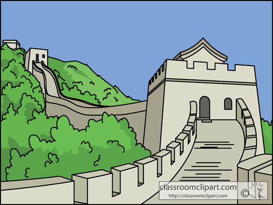 Architecture   Great Wall Of China Wonders World   Classroom Clipart