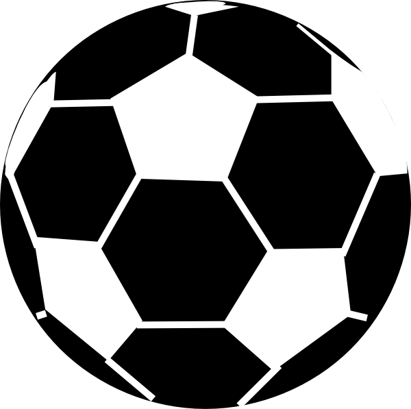Black And White Soccer Ball Clip Art