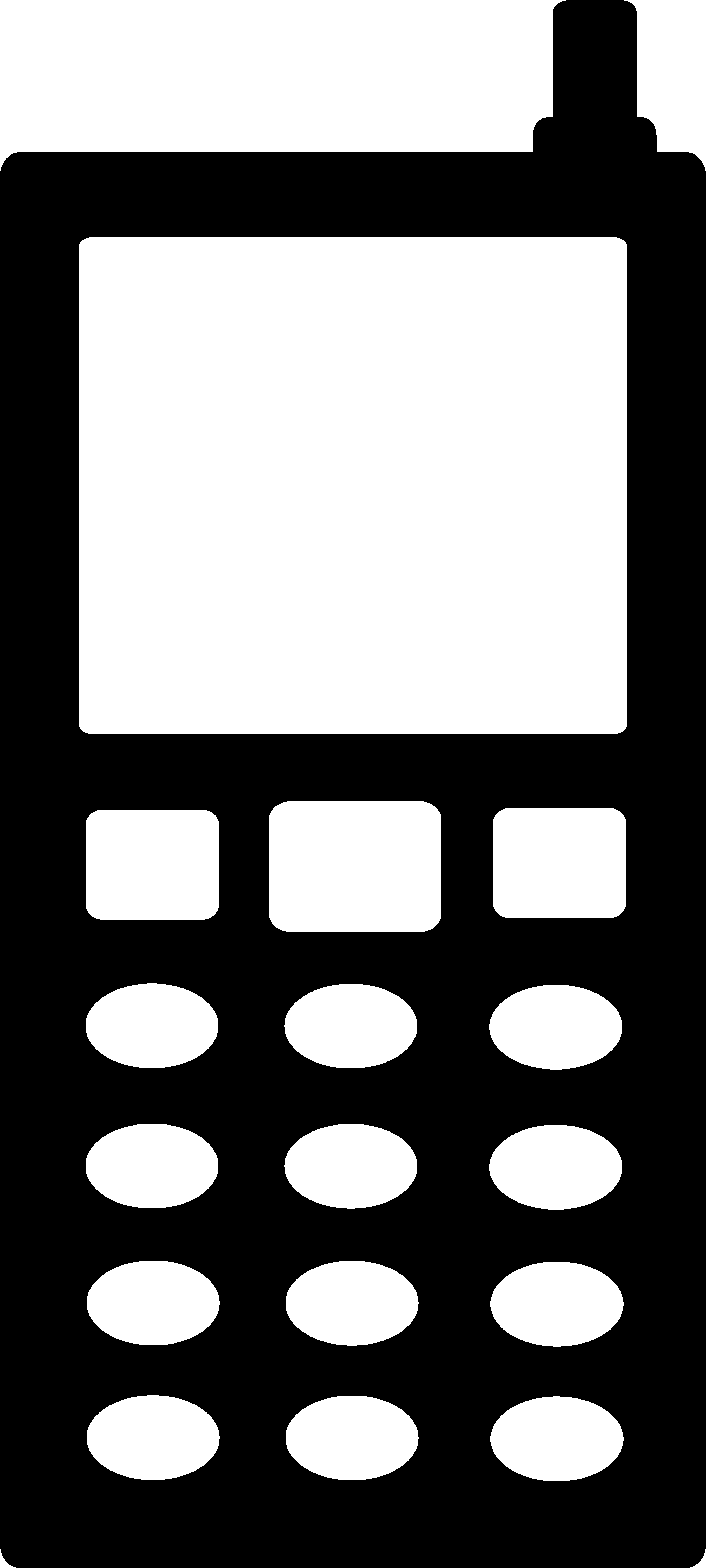 Cell Phone Clipart Black And White   Clipart Panda   Free Clipart    