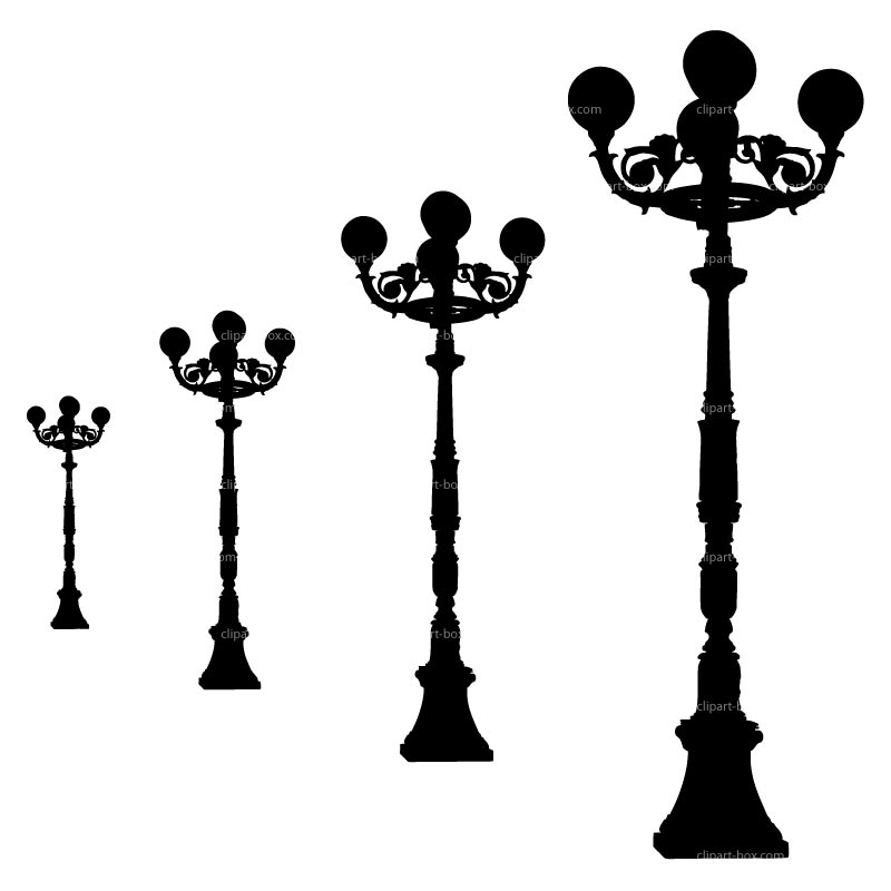 Clipart Lampost Shape   Royalty Free Vector Design