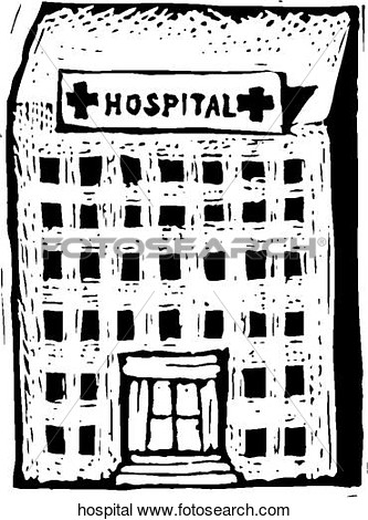 Clipart Of Hospital Hospital   Search Clip Art Illustration Murals