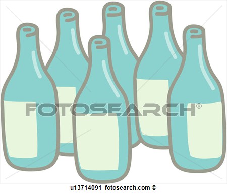     Distilled Liquor Alcoholic Liquor Bottle View Large Clip Art Graphic