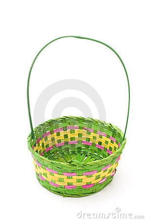 Empty Easter Basket Royalty Free Stock    