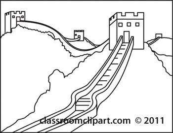 Great Wall Of China Clipart Great Wall China Map Great Wall Of China