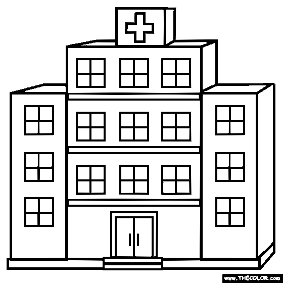 Hospital Coloring Pages For   Clipart Panda   Free Clipart Images