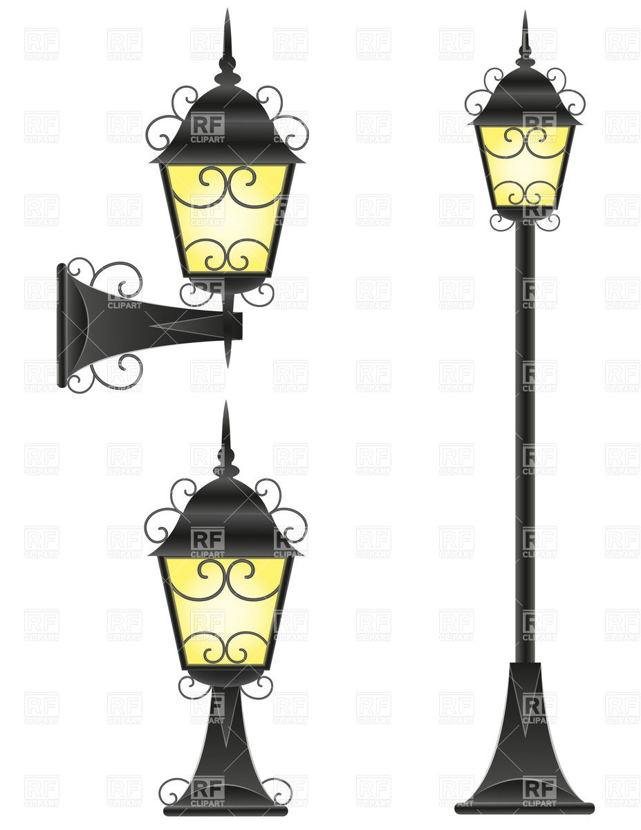 Lamp Post Vector Vector Clipart  Eps