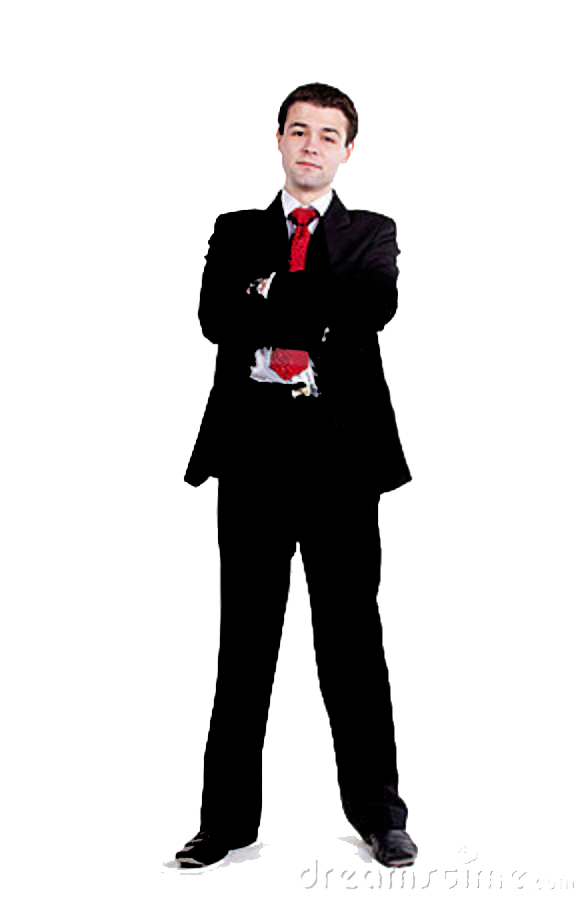 Man In Suit Standing Clip Art Young Business Man Standing