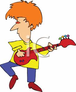 Man Playing Guitar   Royalty Free Clipart Picture