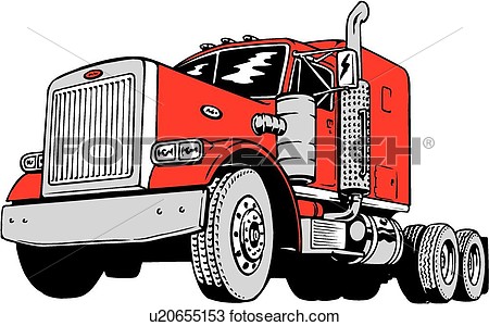Peterbilt Truck Clipart Clipart   Illustration