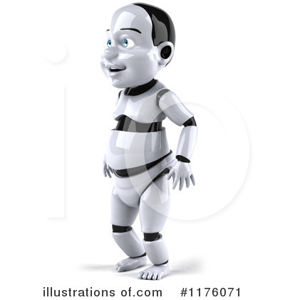 Royalty Free  Rf  Baby Robot Clipart Illustration By Julos   Stock