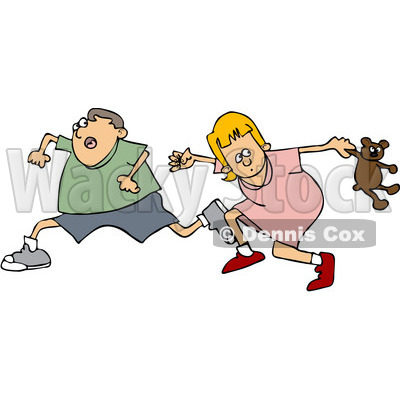 Scared Girl Running Clipart 1062810 Clipart Scared Boy And Girl