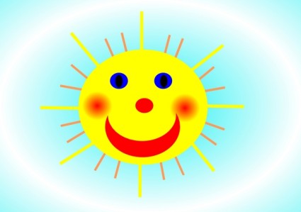 Smiling Sun Clip Art Free Vector 104 27kb