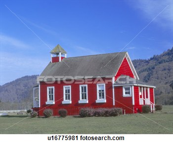 Stock Photography   One Room Schoolhouse  Fotosearch   Search Stock