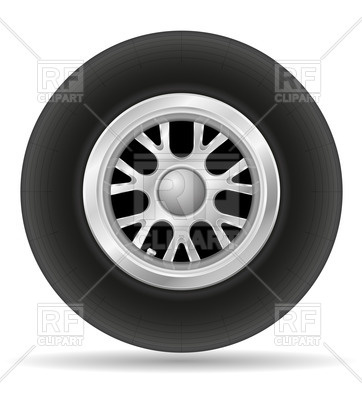Alloy Wheel Of Racing Car Download Royalty Free Vector Clipart  Eps 