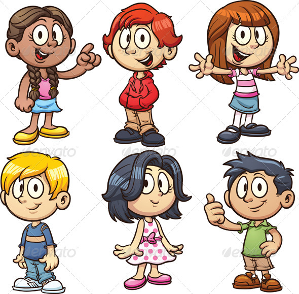 Cartoon Kids   People Characters