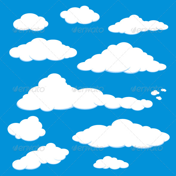 Cloud Blue Sky Vector   Nature Conceptual