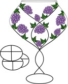 Communion Graphics Grapes On A Wine Glass World Communion Clipart