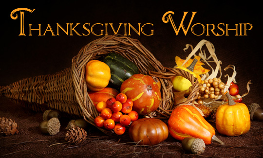 Join Us For Thanksgiving Worship   Thursday 10 00 A M  At Elc