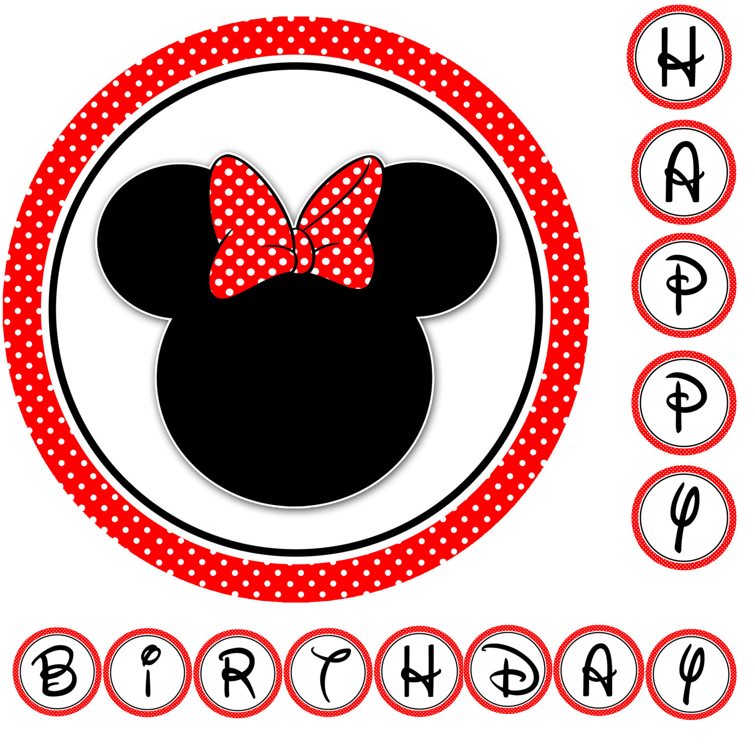 Minnie Mouse Birthday Clip Art   Clipart Panda   Free Clipart Images