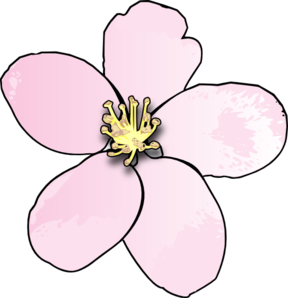 Pink Apple Blossom Clip Art At Clker Com   Vector Clip Art Online
