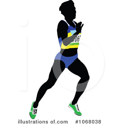 Runner Clipart  1068038 By Leonid   Royalty Free  Rf  Stock    
