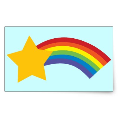 Shooting Rainbow Star