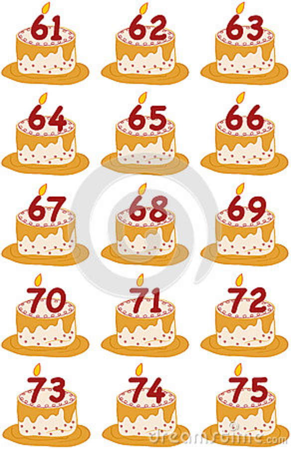 61 To 75 Happy Birthday Cakes 28178588 Jpg