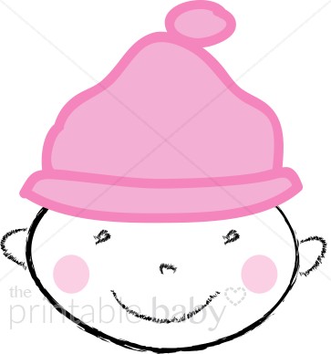     Baby Girl Clipart Baby Girl Face Clipart Beaming Girl Clipart Baby