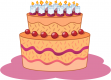Birthday Cake Birthday Clipart Png 120 45 Kb Flat Cake Birthday