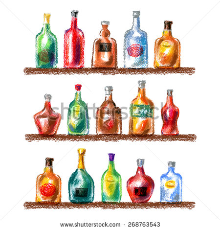 Bottle Vector Logo Design Template  Drink Or Alcohol Icon    Stock
