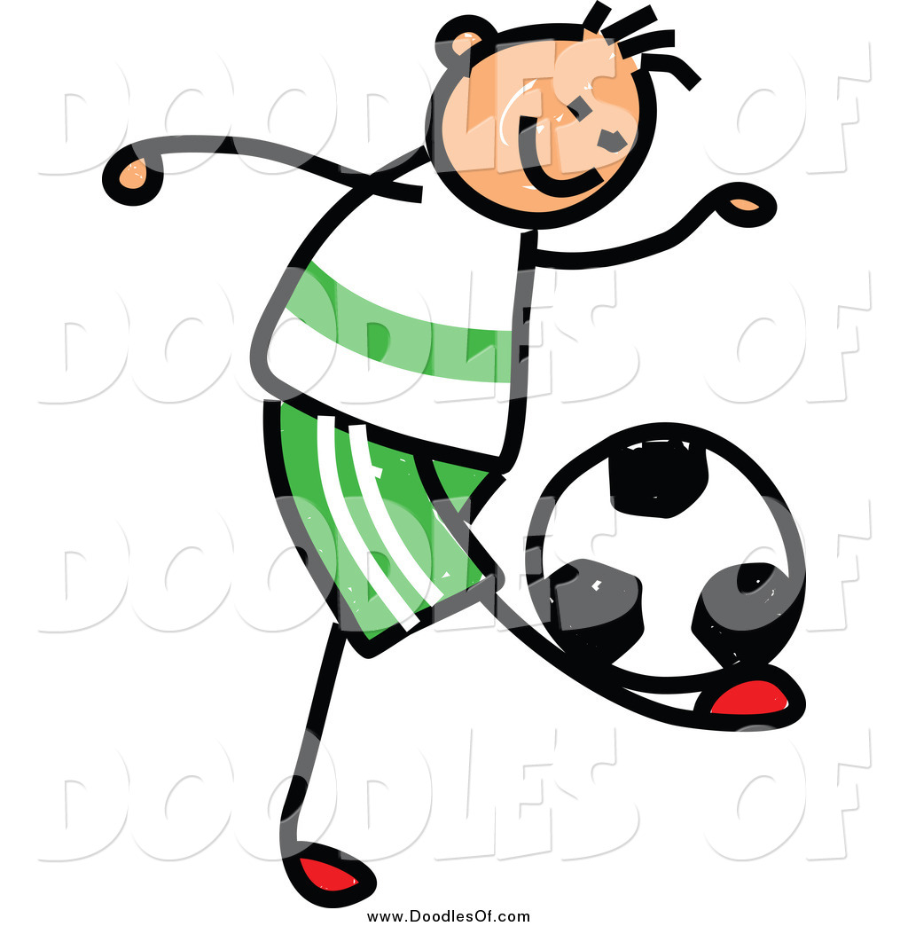 Boys Playing Soccer Clipart Sporty Boy Playing Soccer