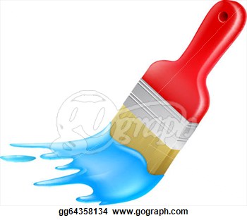       Cartoon Paint Brush Painting  Clipart Drawing Gg64358134   Gograph