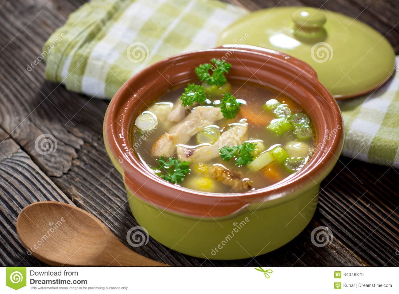 Chicken Soup Stock Photo   Image  64046379