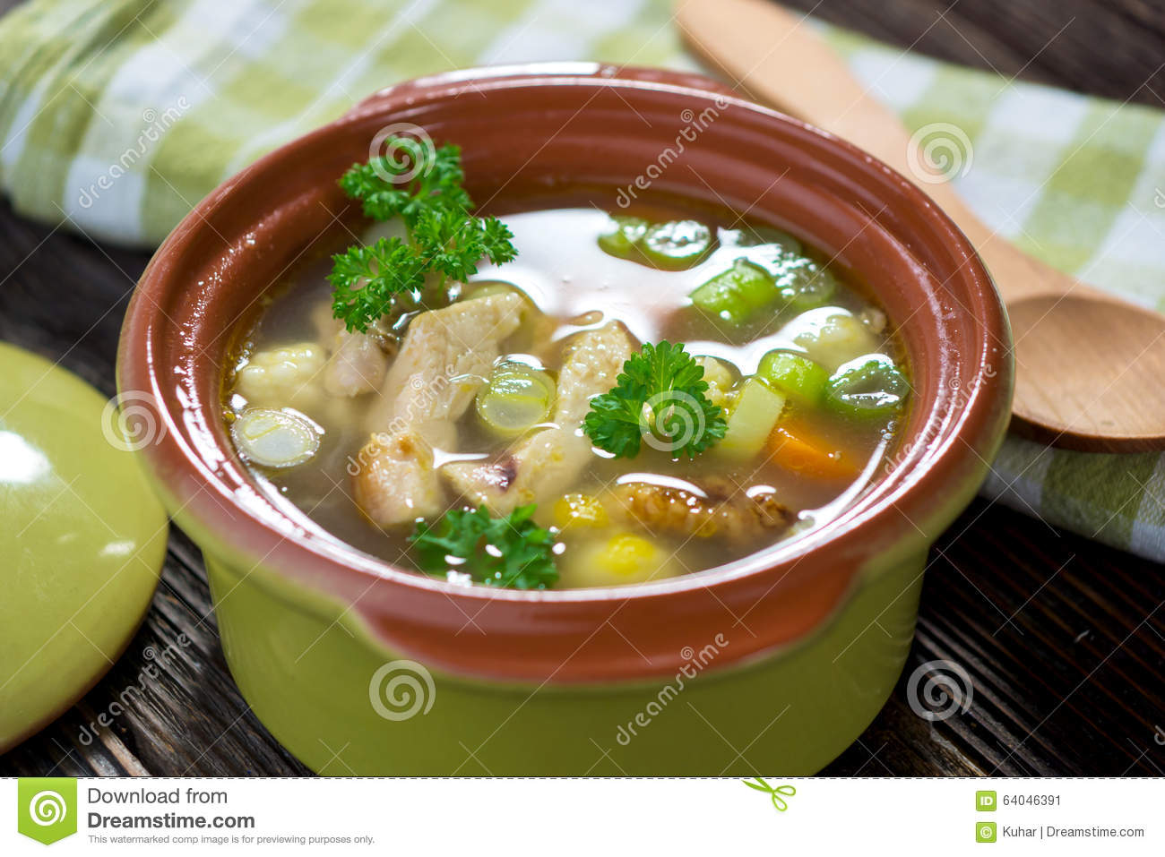 Chicken Soup Stock Photo   Image  64046391