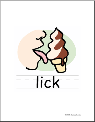 Clip Art  Basic Words  Lick