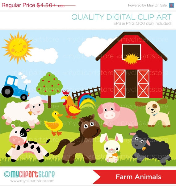 Clip Art Farm Animal Clip Art Cute Farm Animals Clip Art Farm Animal