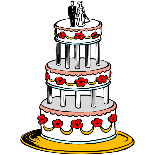 Clip Art Icon Of A Wedding Cake Cake   Clipart Best   Clipart Best